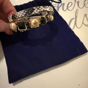 Tory Burch Black and Gold Bracelet